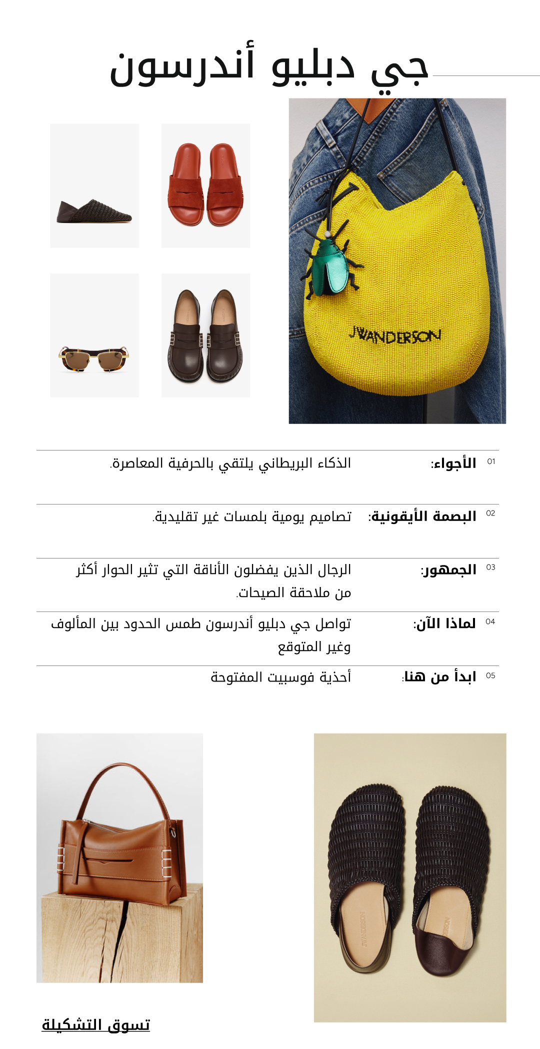 حملة جي دبليو أندرسون — تسوق التشكيلة