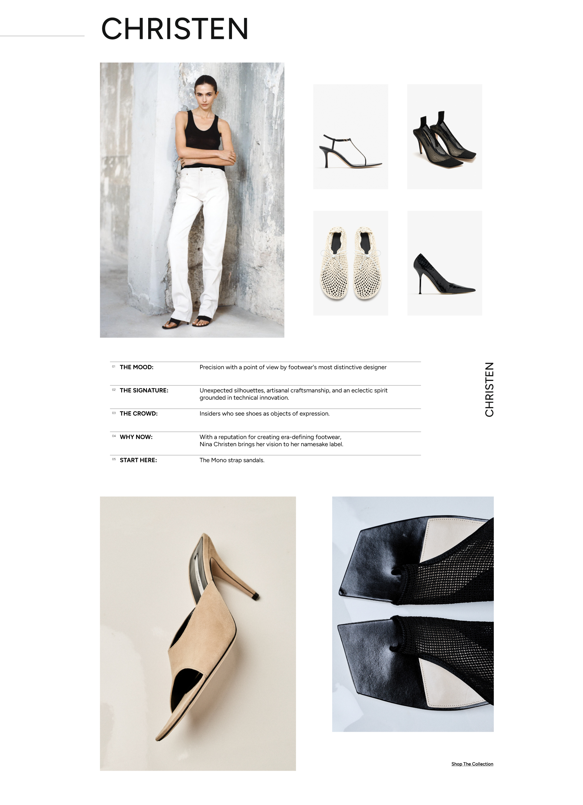 Fendi collection banner featuring floral heels, FF logo Baguette bag, sunglasses, gold earrings, and nude pumps — Shop The Collection