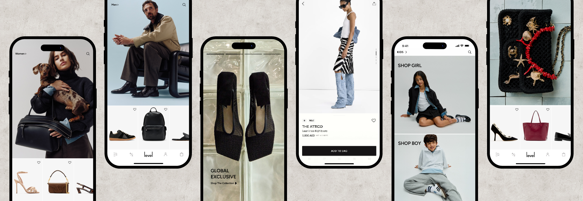 Level Shoes app — Shop Women's, Men's, and Kids' collections
