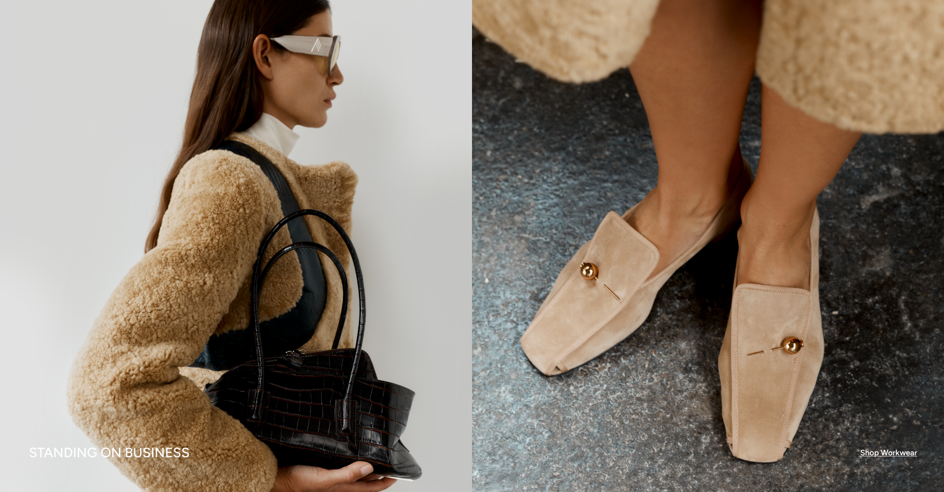 Best Quality Handbags Store Standing on Business — Shop Workwear